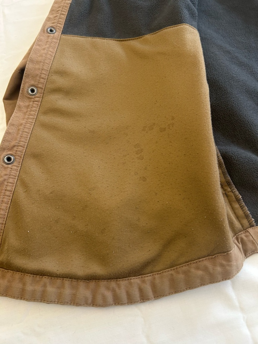 Pre-Owned Columbia Fleece-lined Canvas Shirt Jacket - Picture 9 of 12
